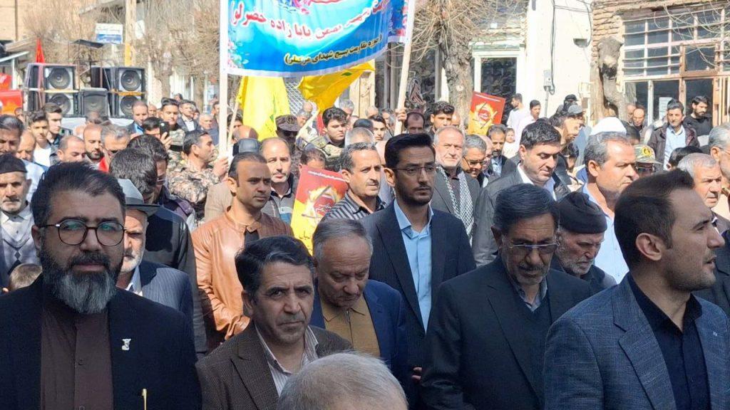 خروش مردم انقلابی و ولایت مدار منطقه آزاد ماکو در راهپیمایی روز قدس