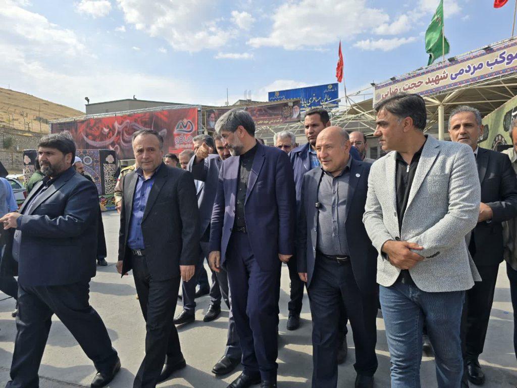 بازدید میدانی رئیس کل دادگستری‌ آذربایجان غربی از ورود زائران اربعین خارجی